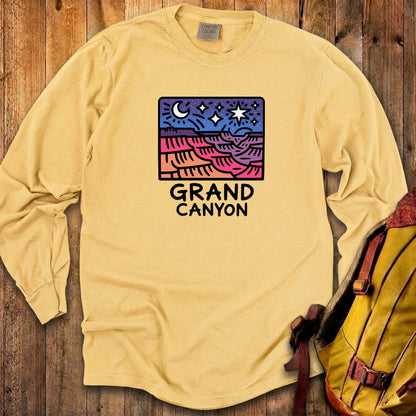 Grand Canyon at Night Cotton Long Sleeve