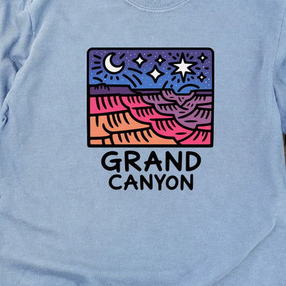 Grand Canyon at Night Cotton Long Sleeve