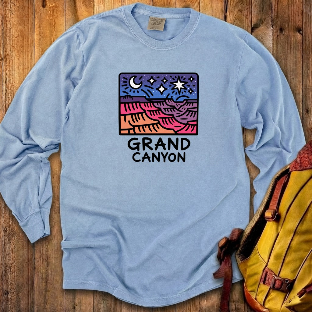 Grand Canyon at Night Cotton Long Sleeve