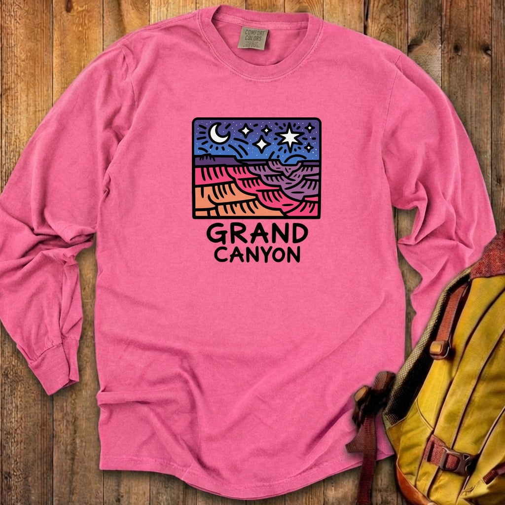 Grand Canyon at Night Cotton Long Sleeve