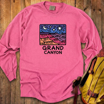 Grand Canyon at Night Cotton Long Sleeve