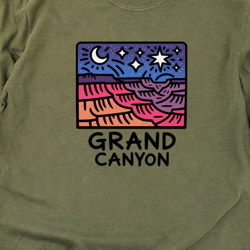 Grand Canyon at Night Cotton Long Sleeve