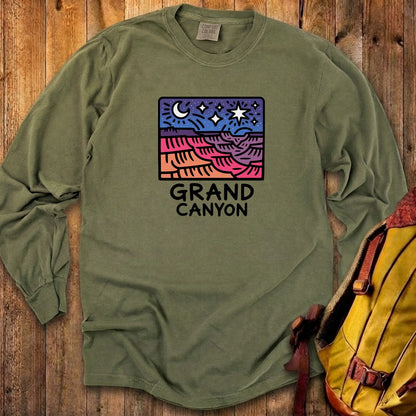Grand Canyon at Night Cotton Long Sleeve