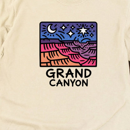 Grand Canyon at Night Cotton Long Sleeve
