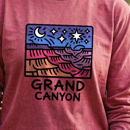 Grand Canyon at Night Cotton Long Sleeve