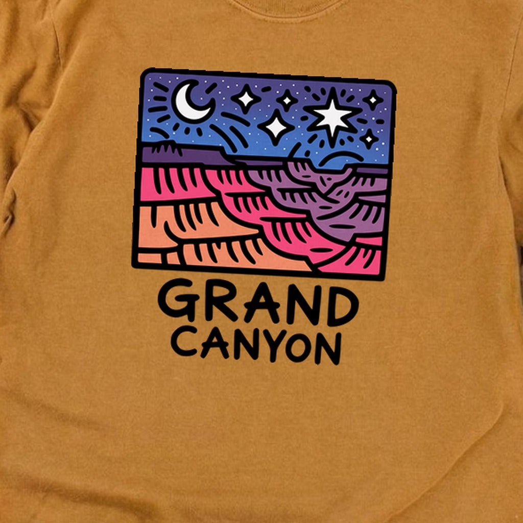 Grand Canyon at Night Cotton Long Sleeve