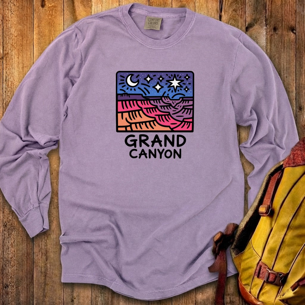 Grand Canyon at Night Cotton Long Sleeve