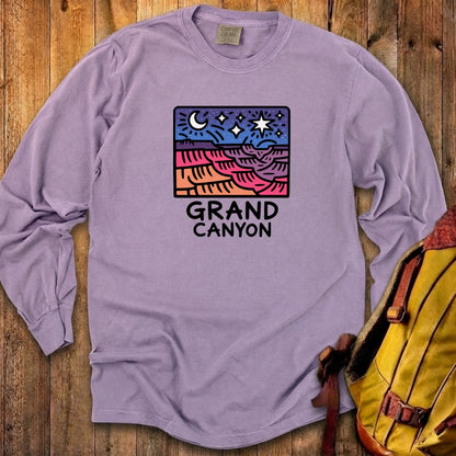 Grand Canyon at Night Cotton Long Sleeve