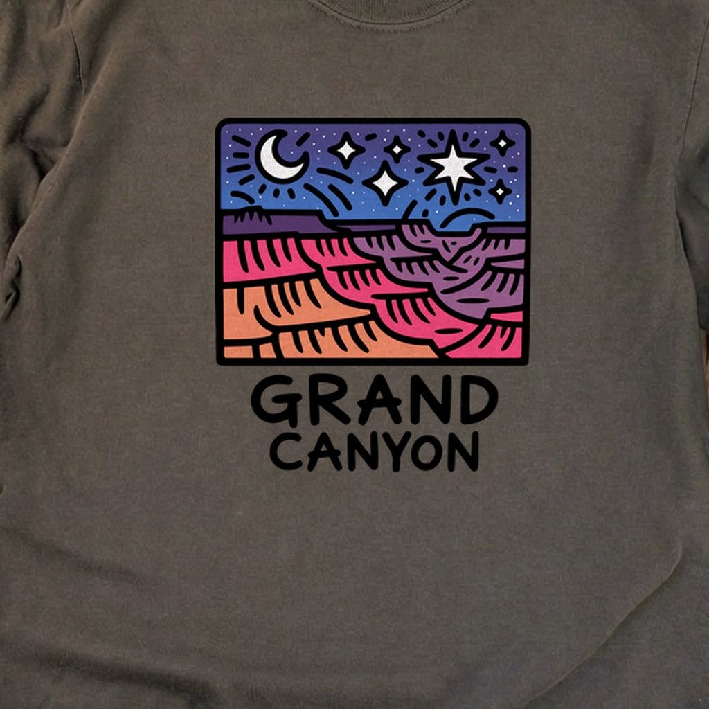 Grand Canyon at Night Cotton Long Sleeve