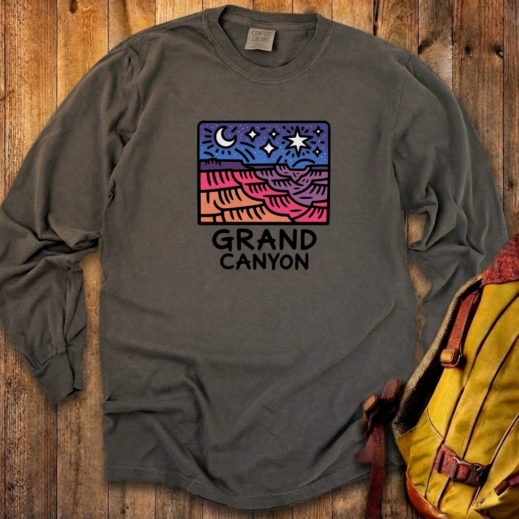 Grand Canyon at Night Cotton Long Sleeve