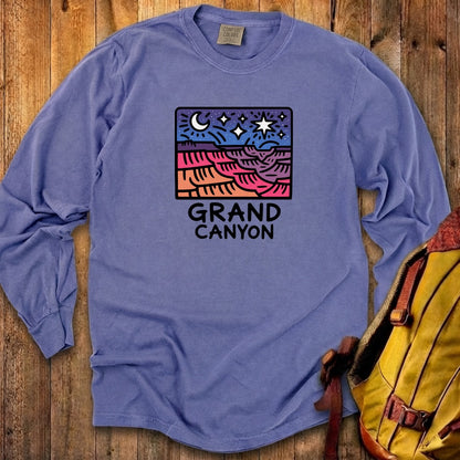 Grand Canyon at Night Cotton Long Sleeve