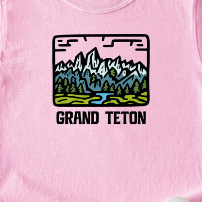 Grand Teton National Park Kids Cotton T-Shirt