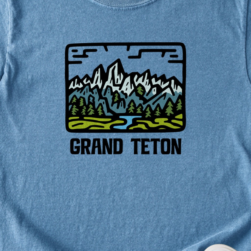 Grand Teton National Park Kids Cotton T-Shirt