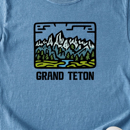 Grand Teton National Park Kids Cotton T-Shirt