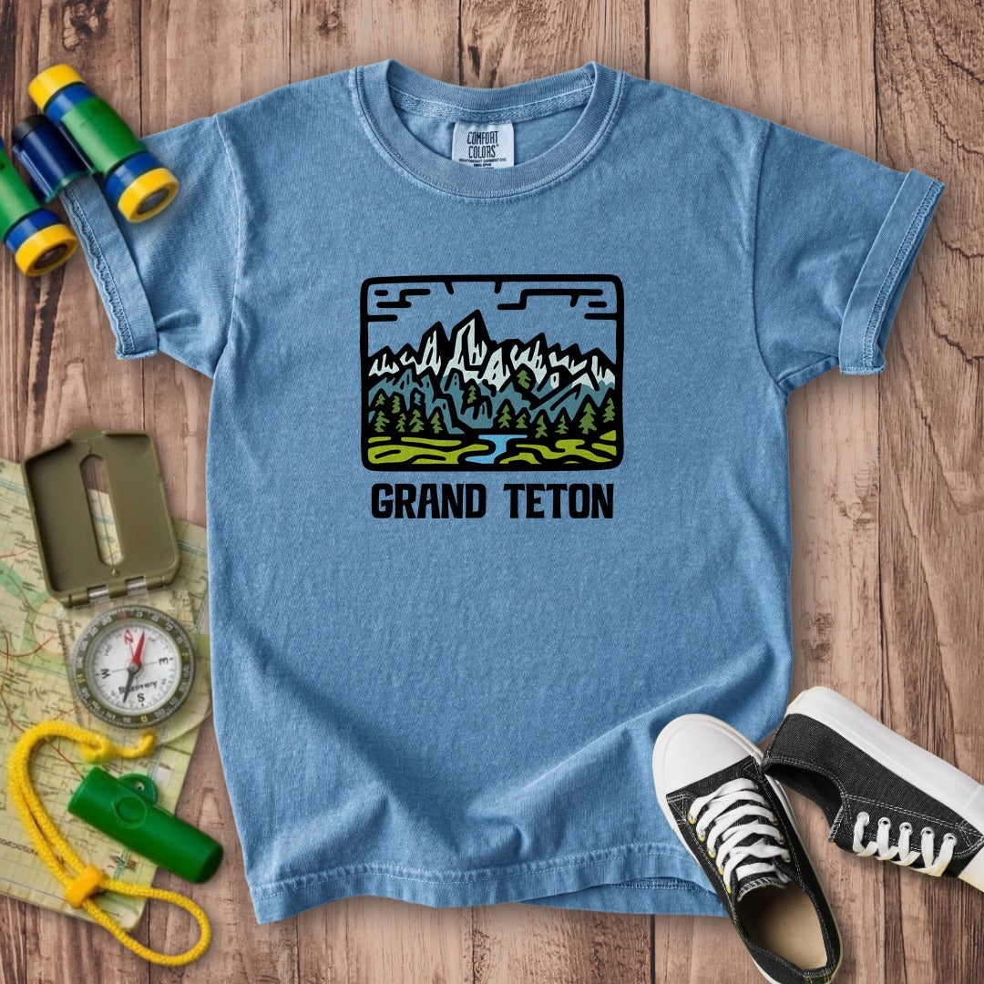 Grand Teton National Park Kids Cotton T-Shirt