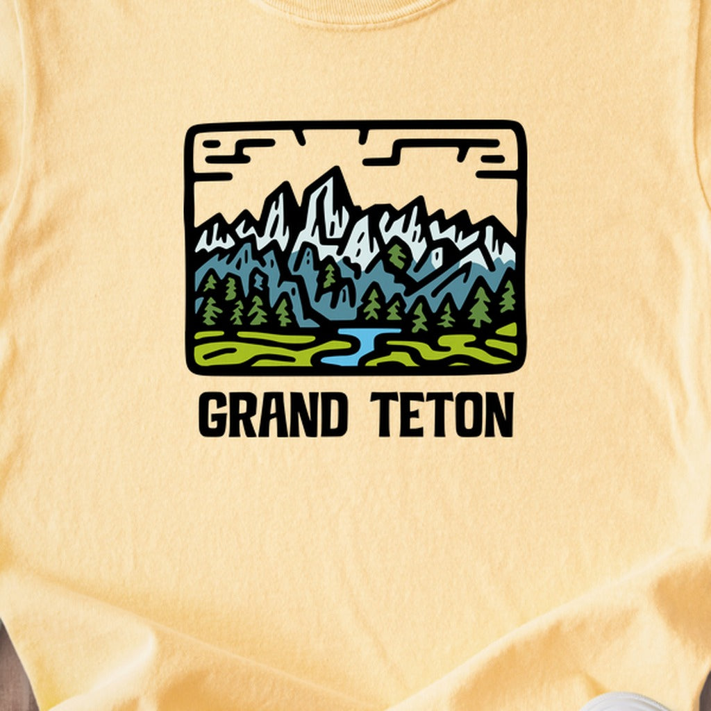 Grand Teton National Park Kids Cotton T-Shirt