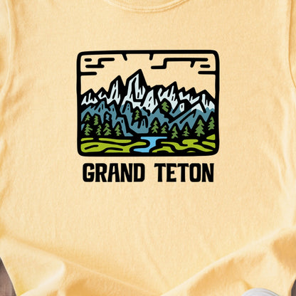 Grand Teton National Park Kids Cotton T-Shirt