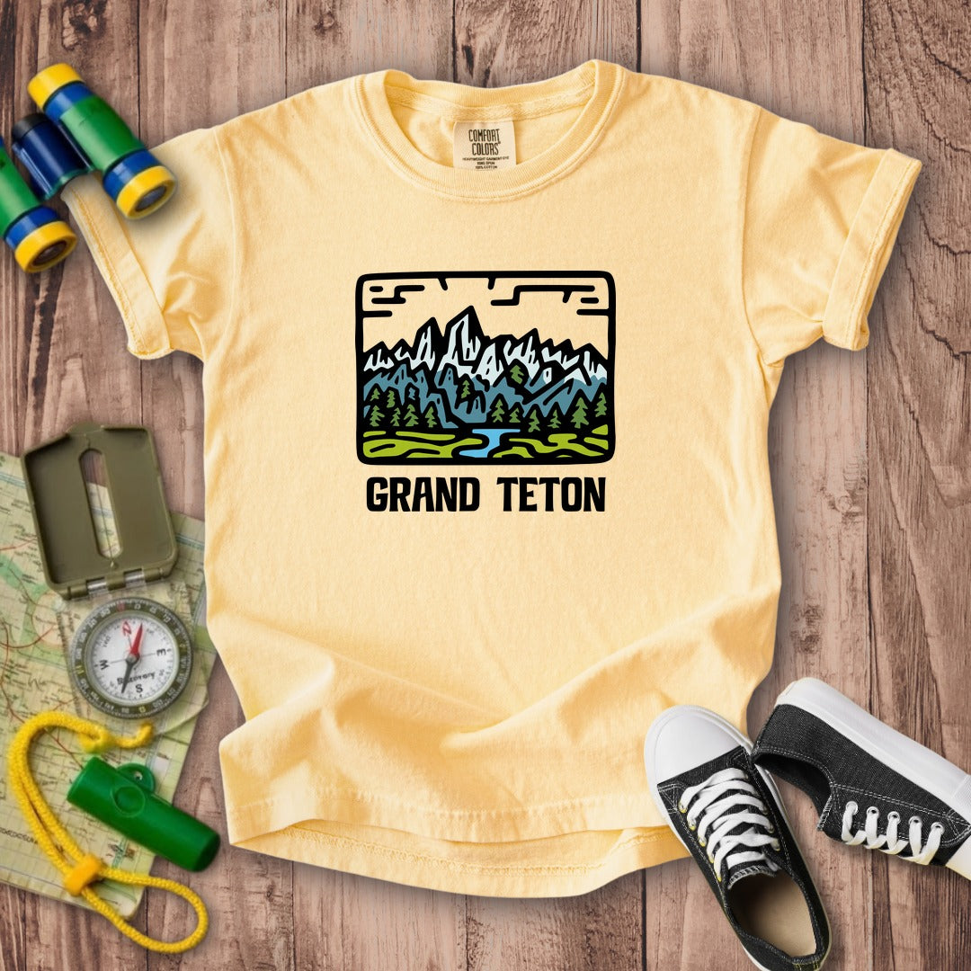 Grand Teton National Park Kids Cotton T-Shirt