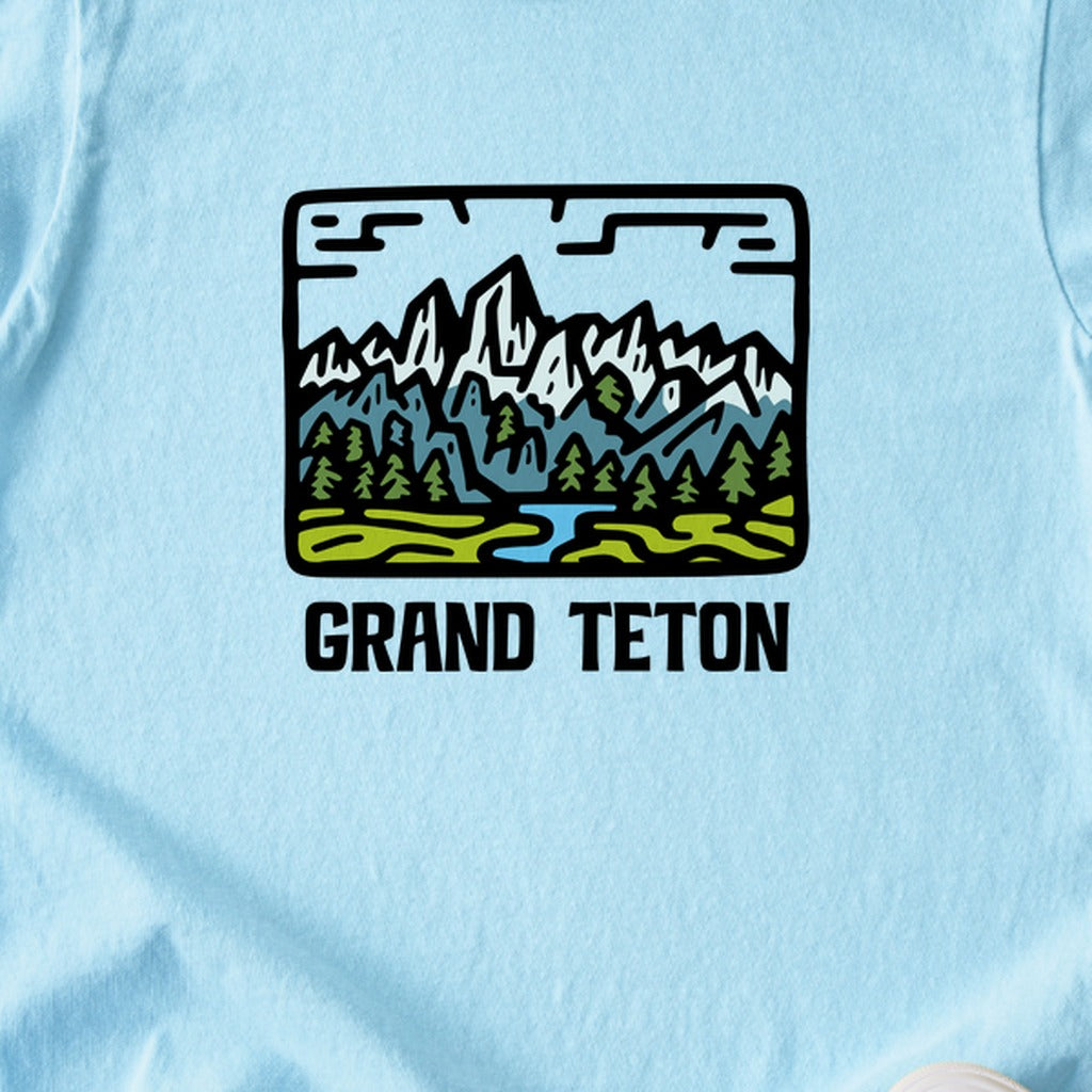 Grand Teton National Park Kids Cotton T-Shirt