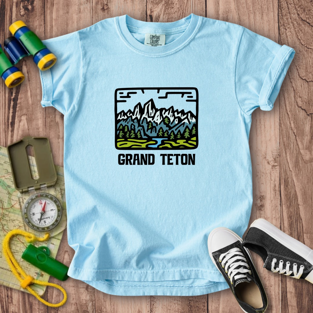 Grand Teton National Park Kids Cotton T-Shirt