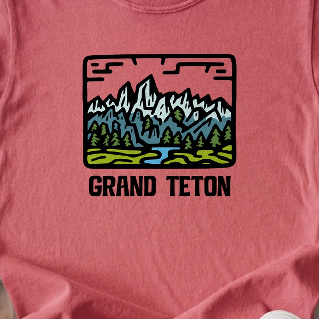 Grand Teton National Park Kids Cotton T-Shirt