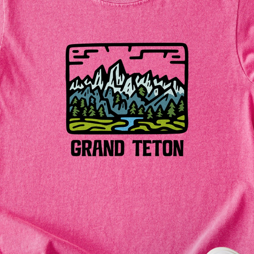 Grand Teton National Park Kids Cotton T-Shirt