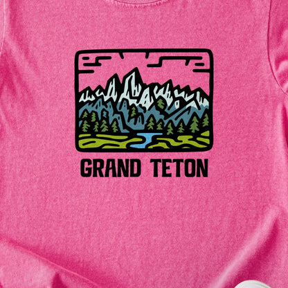 Grand Teton National Park Kids Cotton T-Shirt