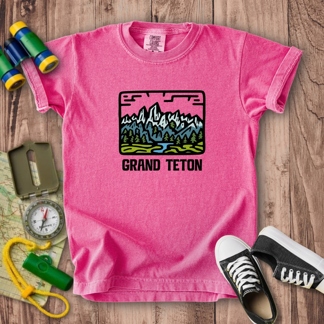 Grand Teton National Park Kids Cotton T-Shirt
