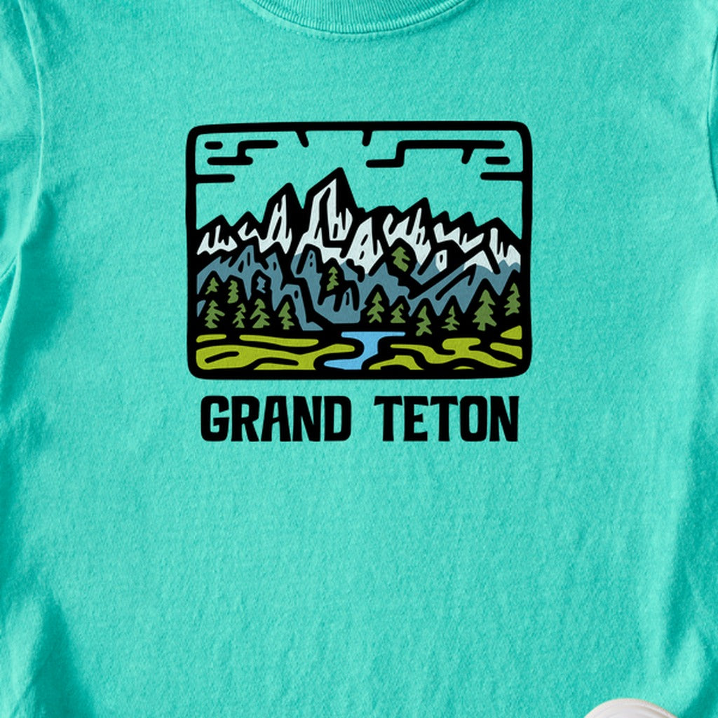 Grand Teton National Park Kids Cotton T-Shirt