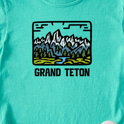 Grand Teton National Park Kids Cotton T-Shirt