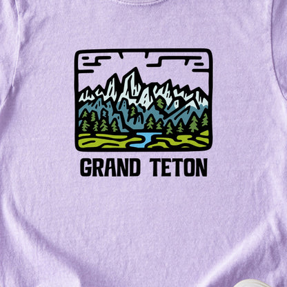 Grand Teton National Park Kids Cotton T-Shirt