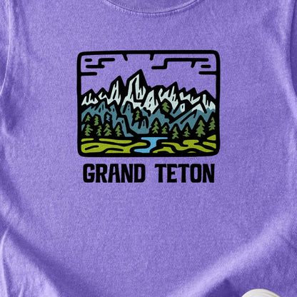 Grand Teton National Park Kids Cotton T-Shirt