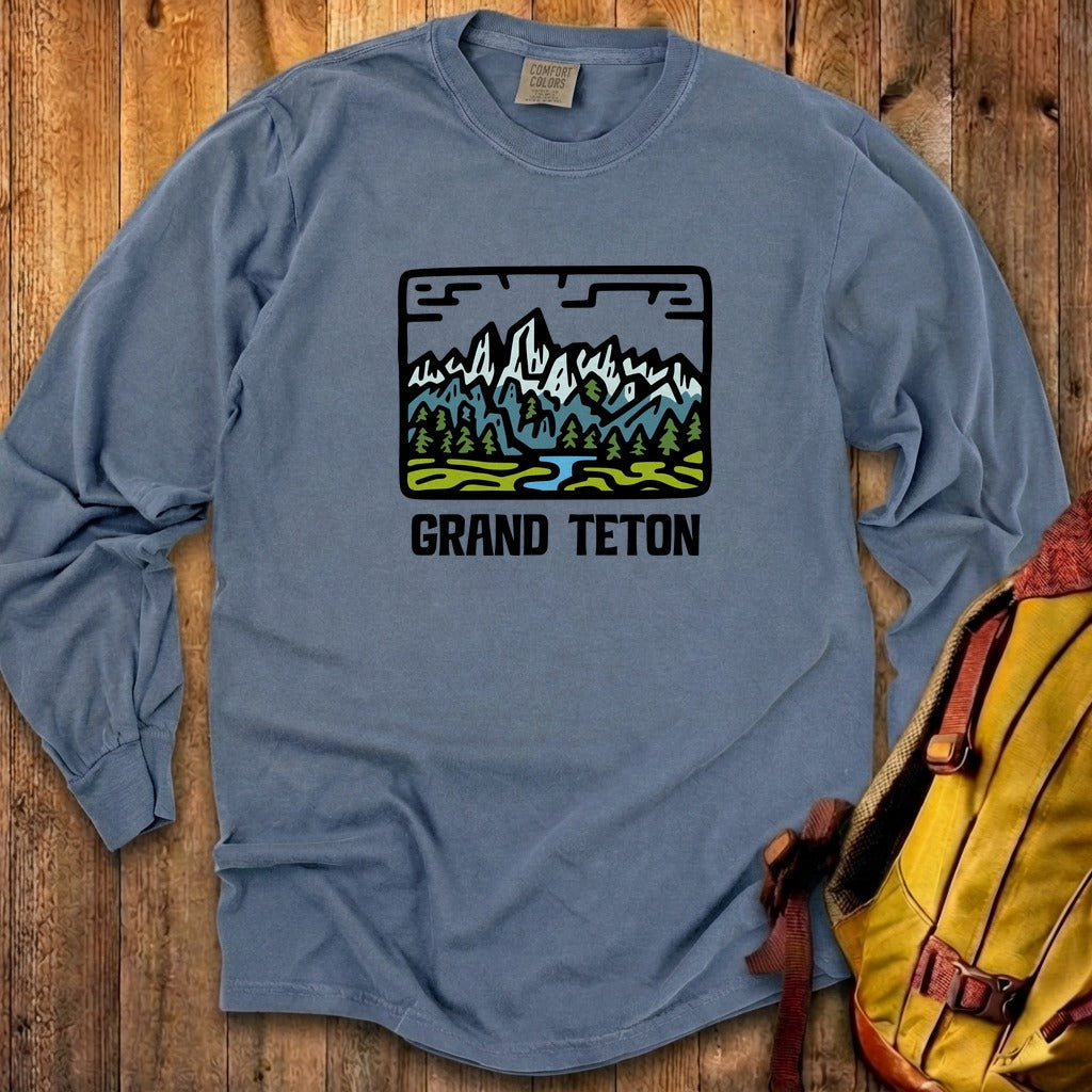 Grand Teton National Park Cotton Long Sleeve