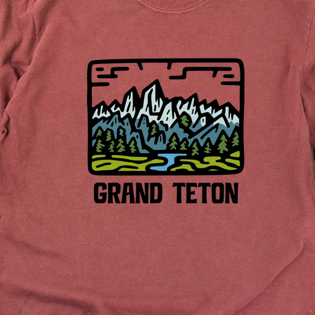 Grand Teton National Park Cotton Long Sleeve