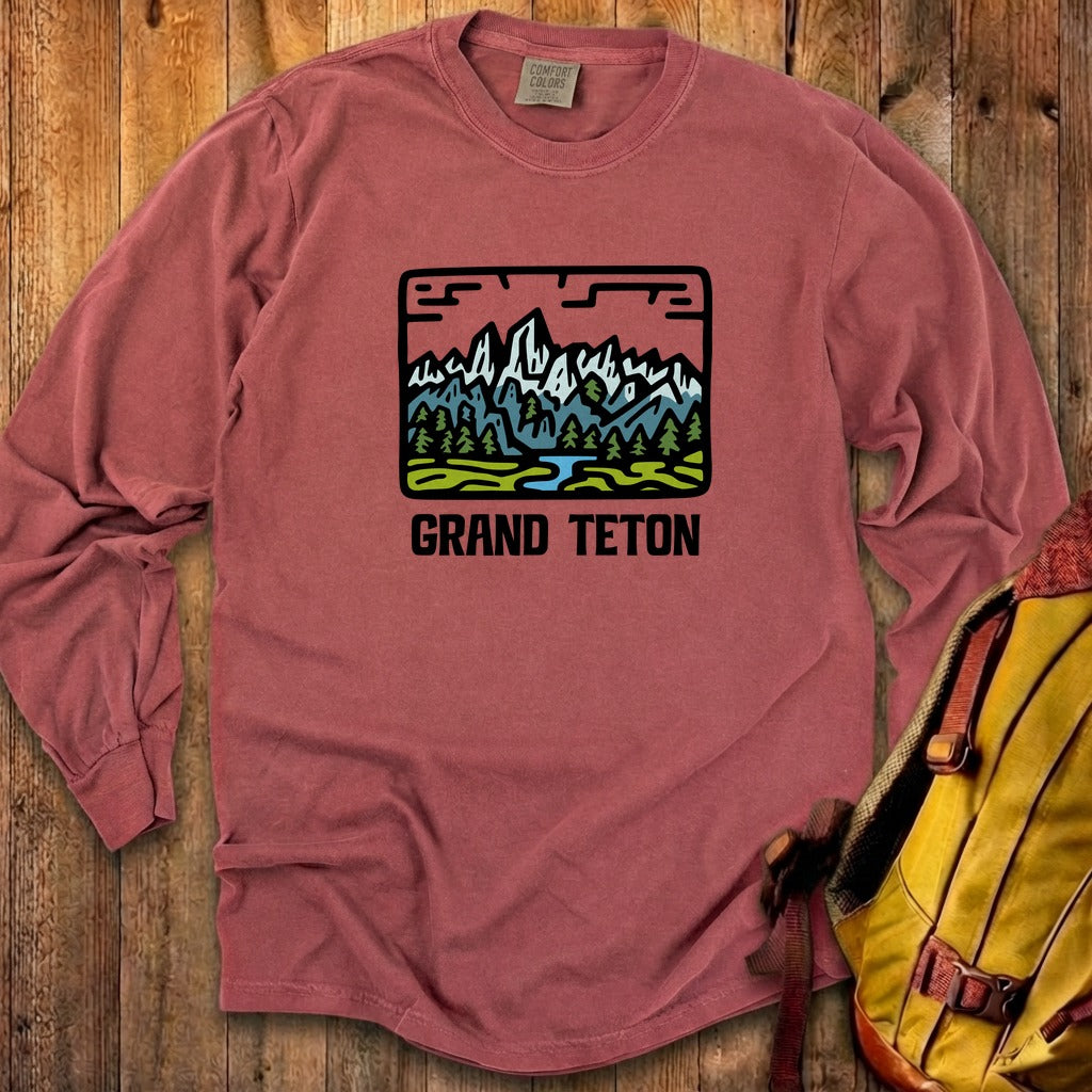 Grand Teton National Park Cotton Long Sleeve