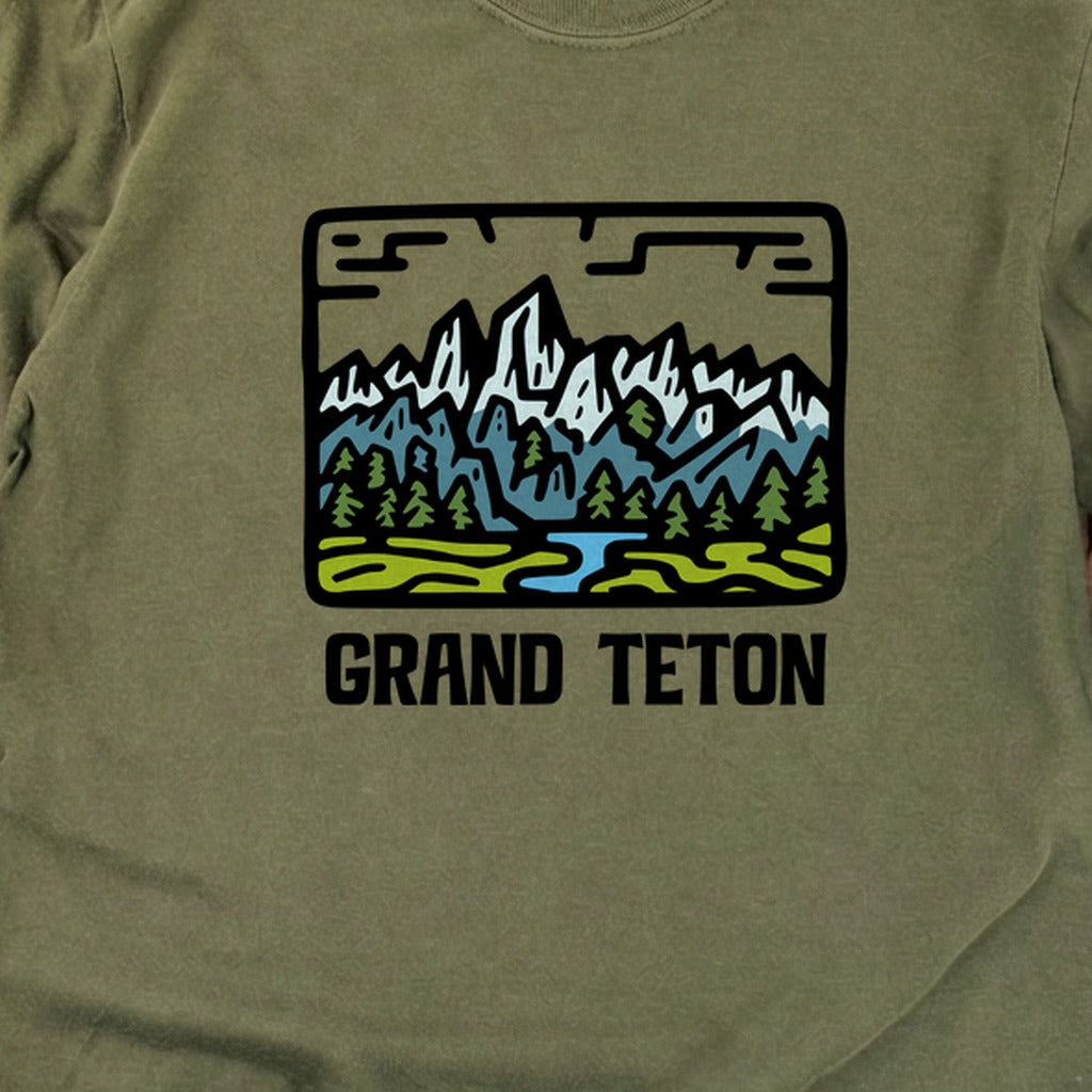 Grand Teton National Park Cotton Long Sleeve