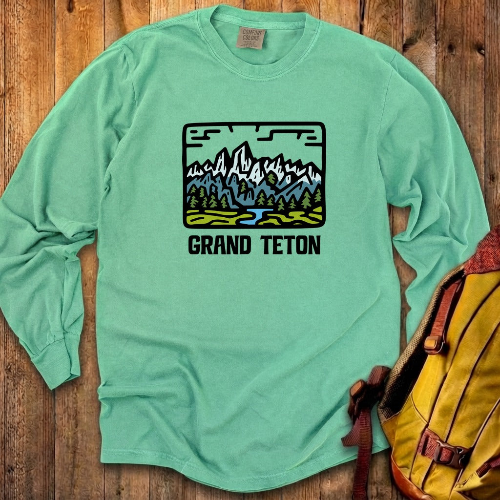 Grand Teton National Park Cotton Long Sleeve
