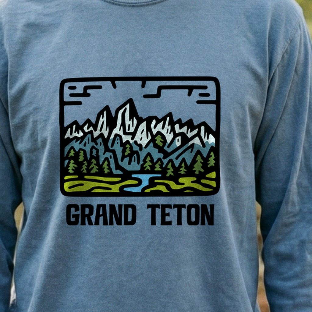Grand Teton National Park Cotton Long Sleeve