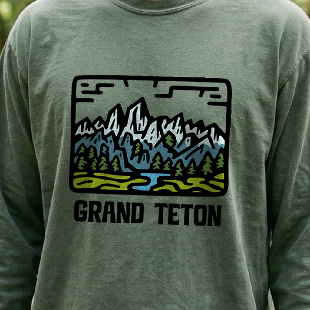Grand Teton National Park Cotton Long Sleeve