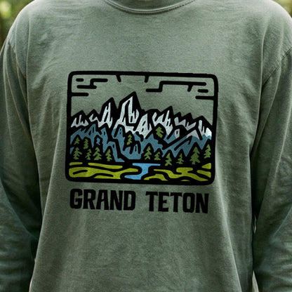 Grand Teton National Park Cotton Long Sleeve