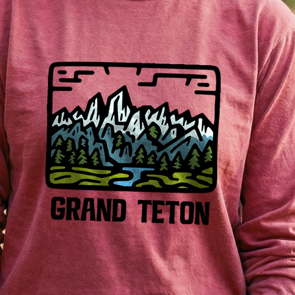 Grand Teton National Park Cotton Long Sleeve