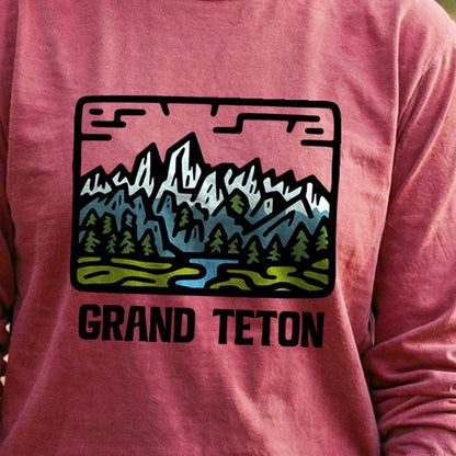 Grand Teton National Park Cotton Long Sleeve