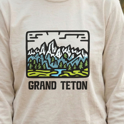 Grand Teton National Park Cotton Long Sleeve