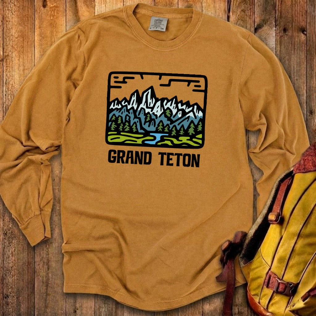 Grand Teton National Park Cotton Long Sleeve