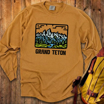 Grand Teton National Park Cotton Long Sleeve
