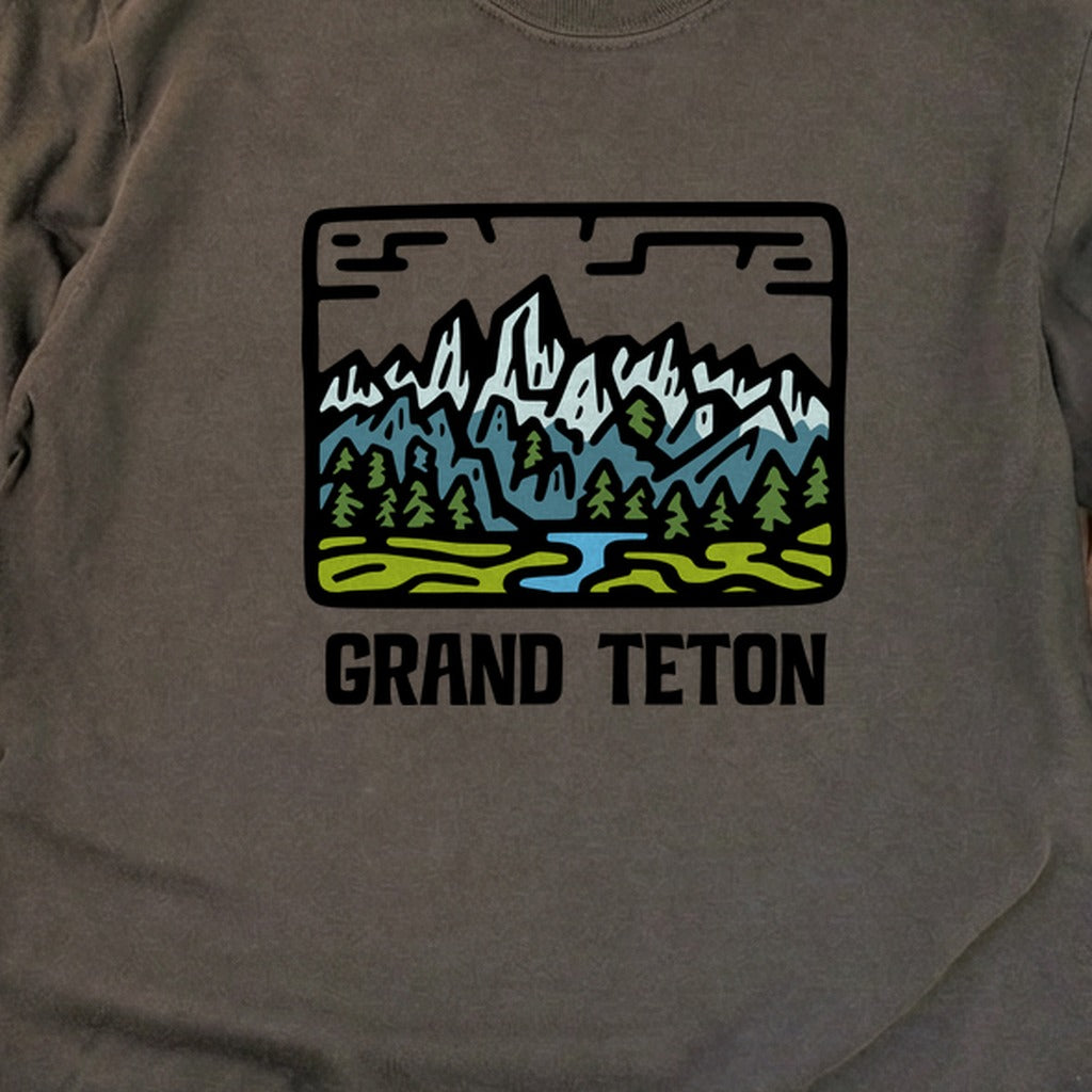 Grand Teton National Park Cotton Long Sleeve