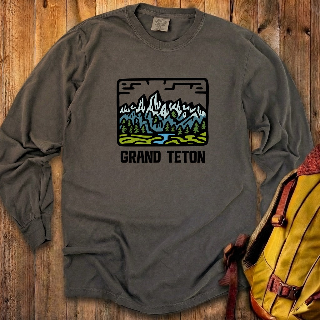 Grand Teton National Park Cotton Long Sleeve