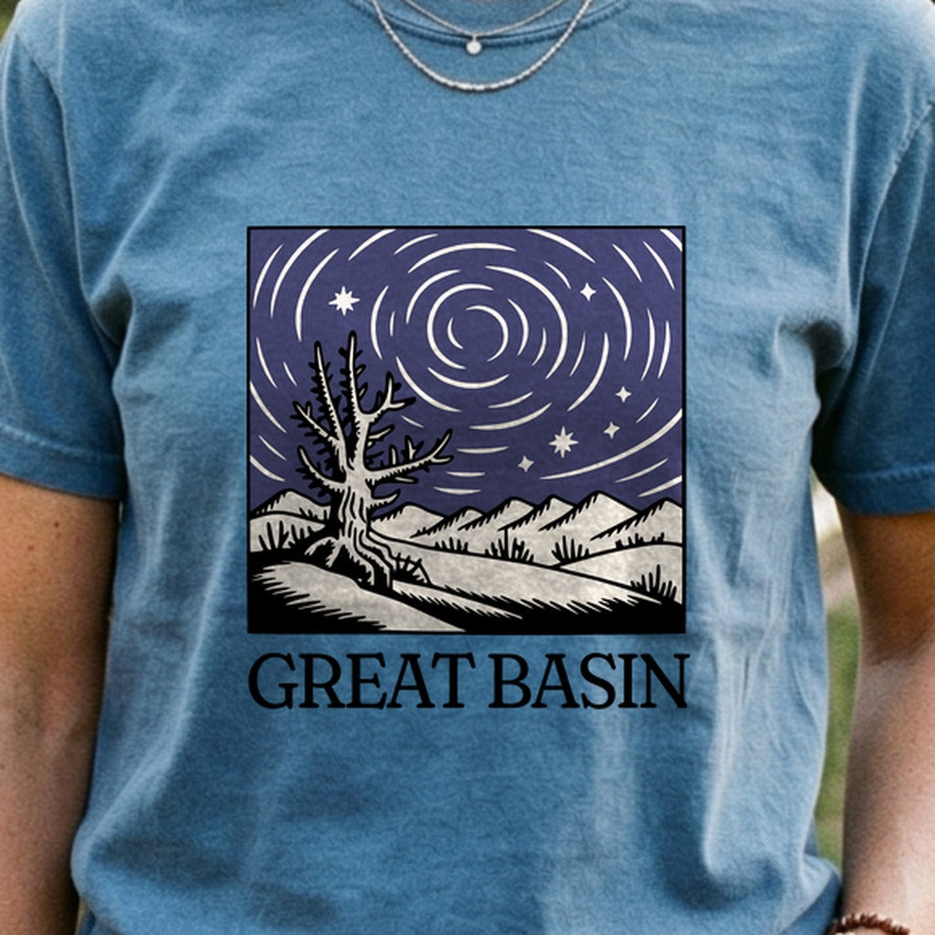 Great Basin National Park at Night Cotton T-Shirt