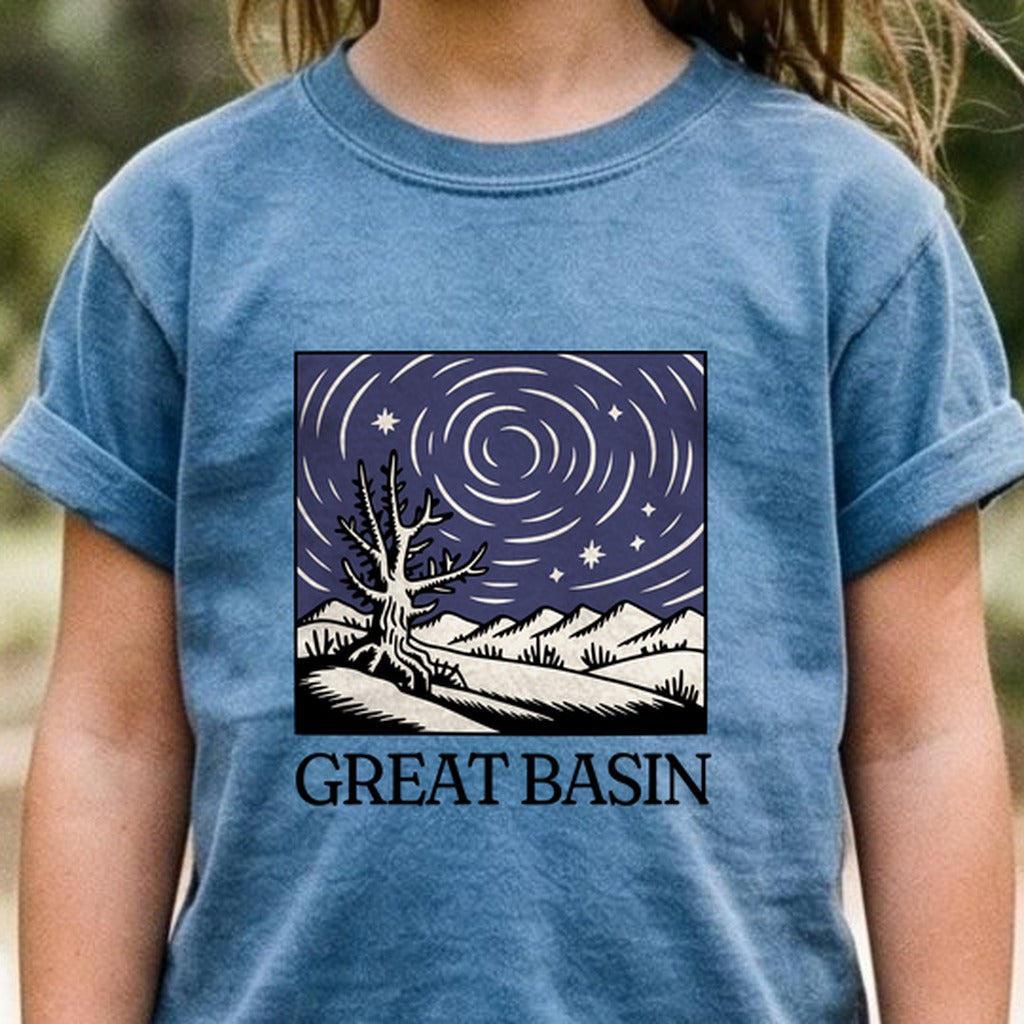 Great Basin National Park at Night Kids Cotton T-Shirt