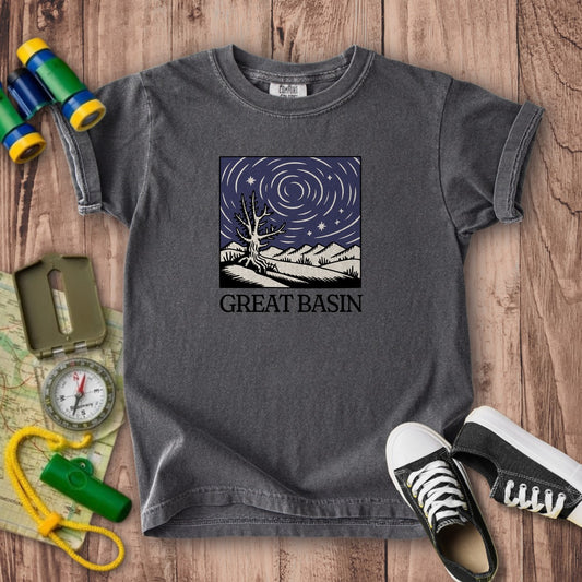 Great Basin National Park at Night Kids Cotton T-Shirt